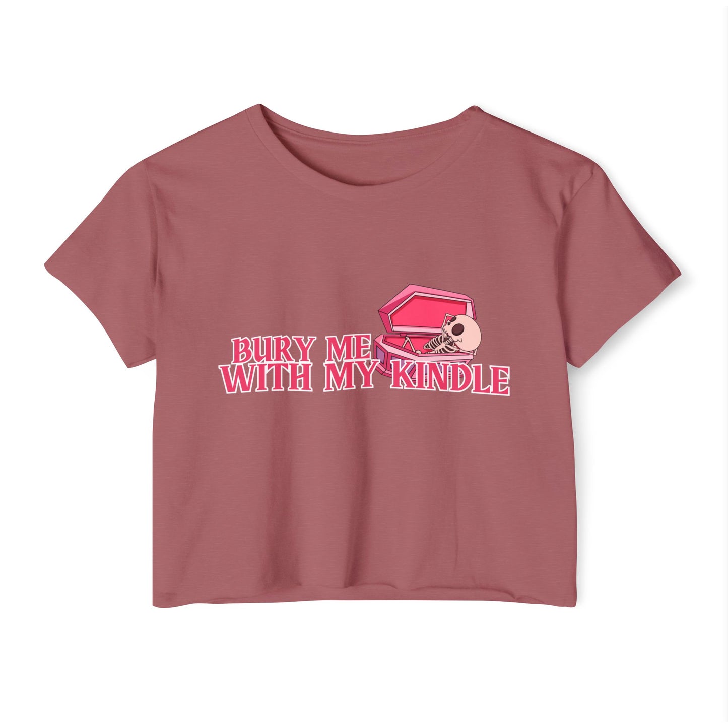 Bury Me With My Kindle Crop Top