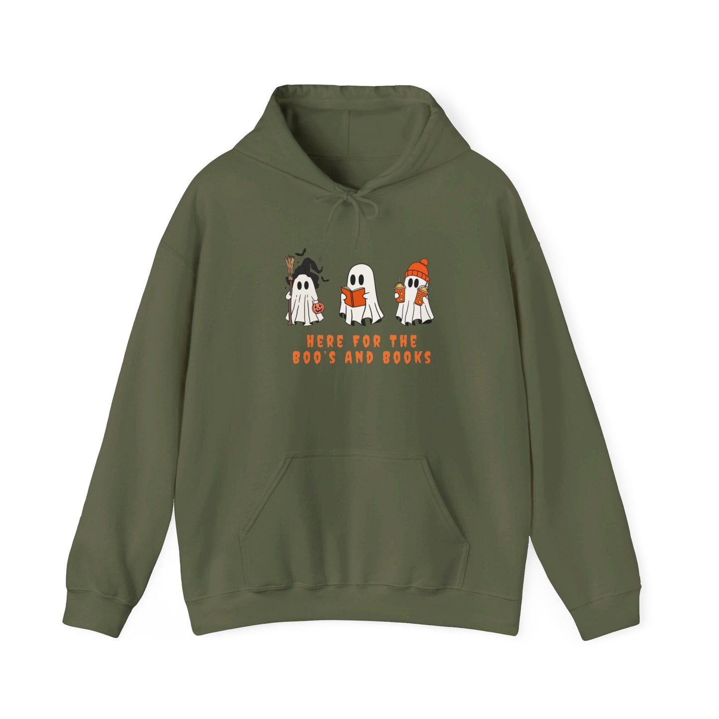 Boos And Books Hooded Sweatshirt