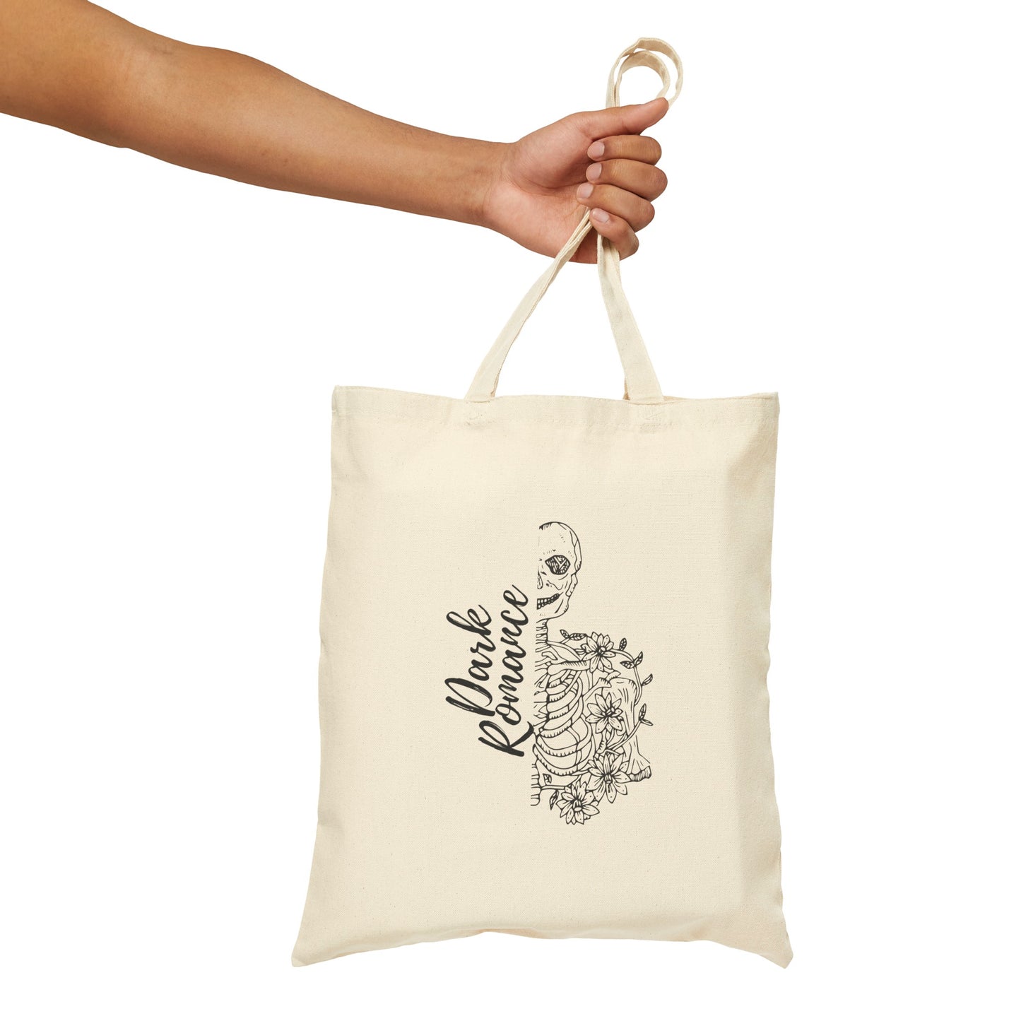 Dark Romance Skeleton Tote Bag