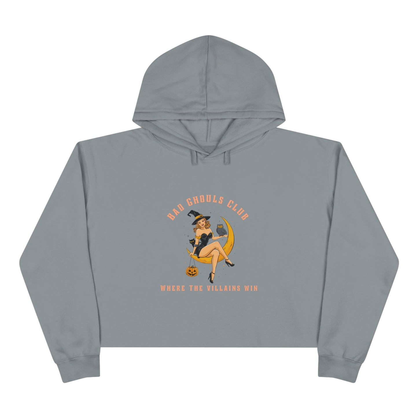 Bad Ghoulds Club Cropped Hoodie