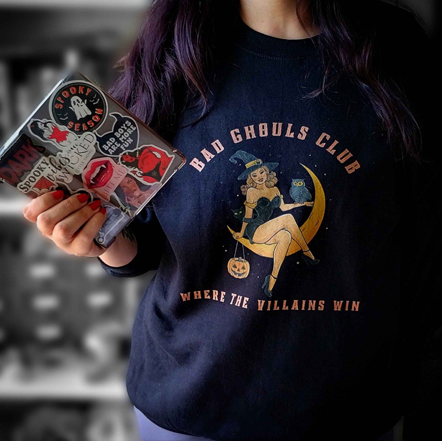 Bad Ghouls Club Crewneck Sweatshirt