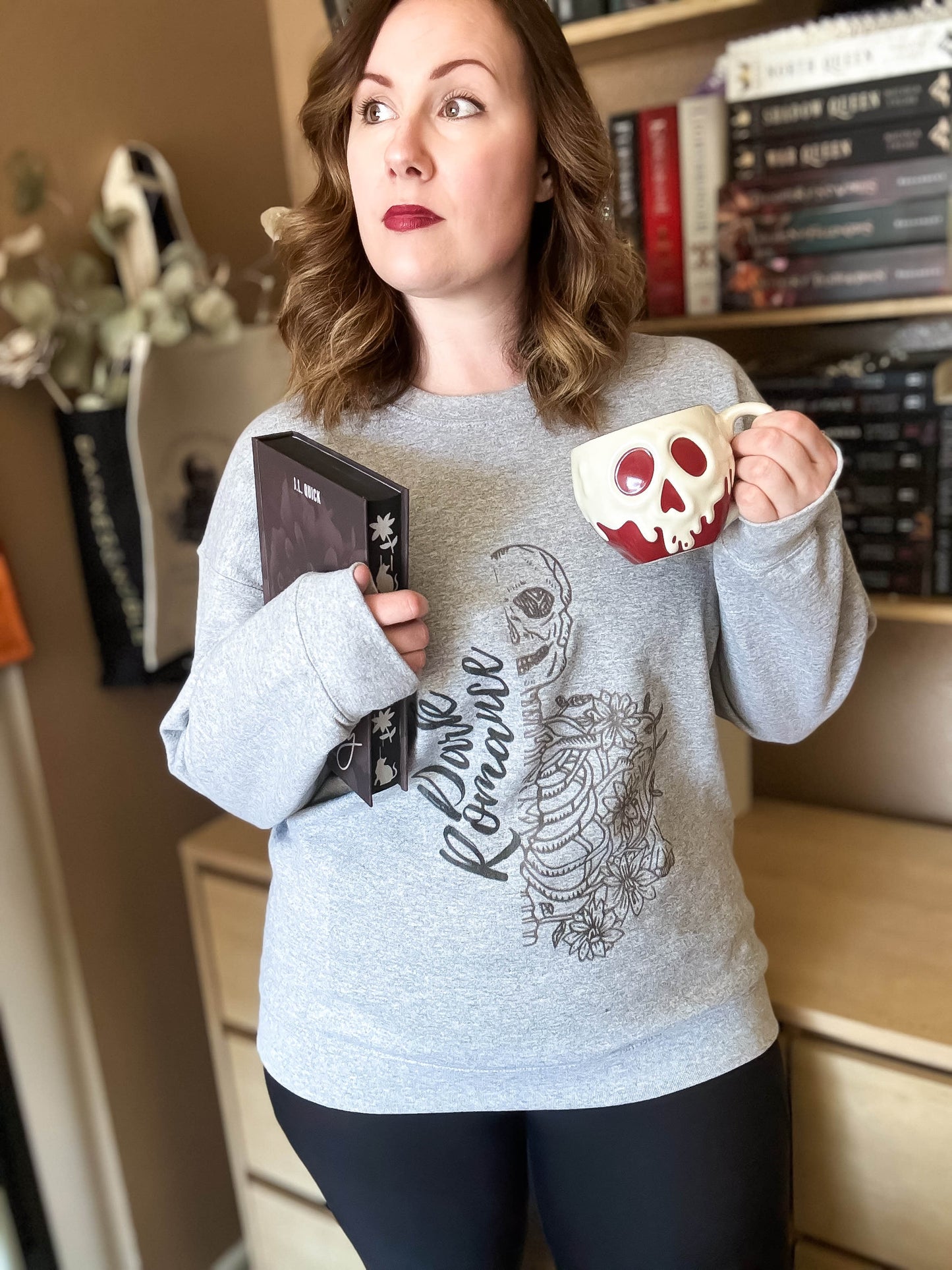 Dark Romance Skeleton Crewneck Sweatshirt