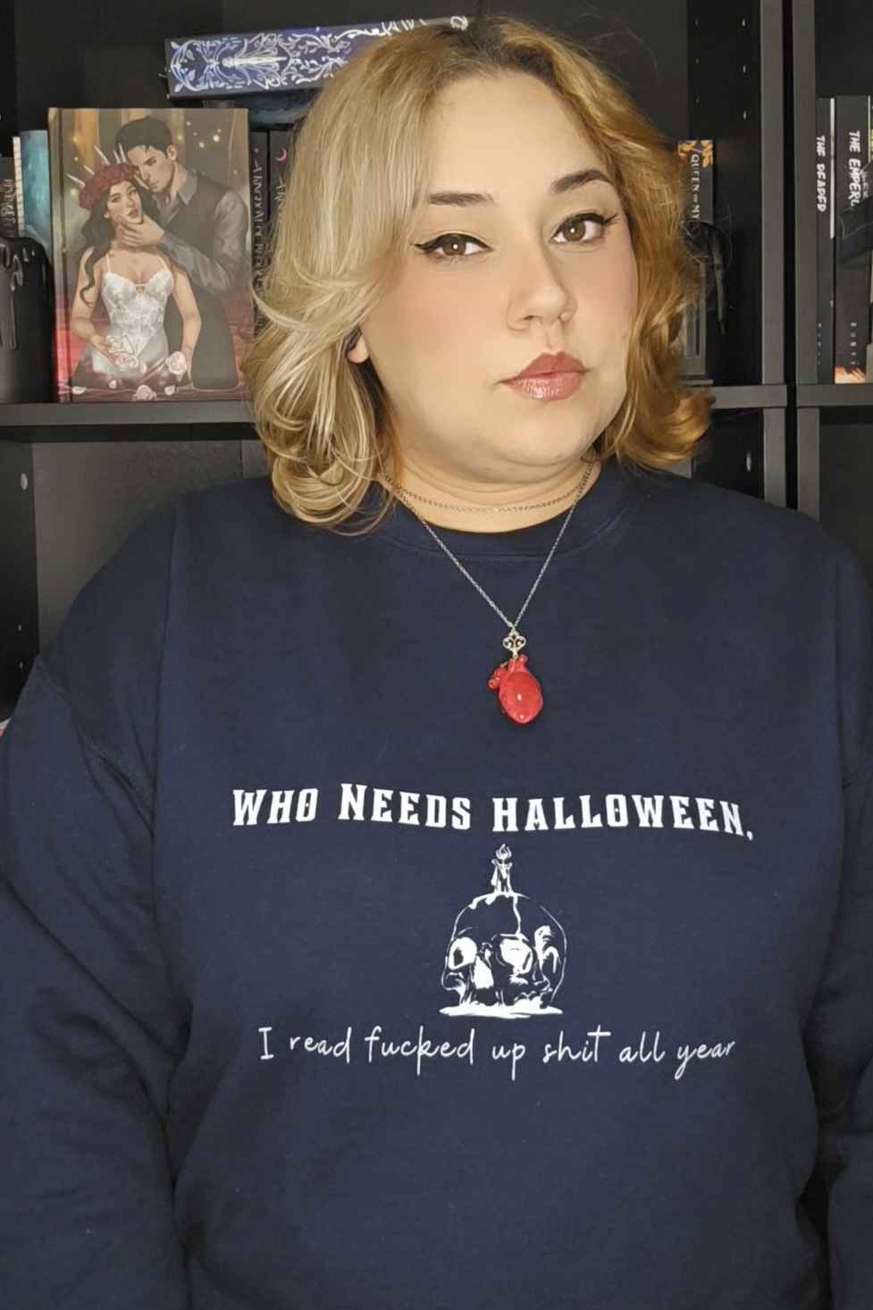 Who Needs Halloween Crewneck Sweatshirt