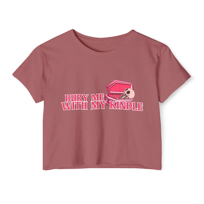 Bury Me With My Kindle Crop Top