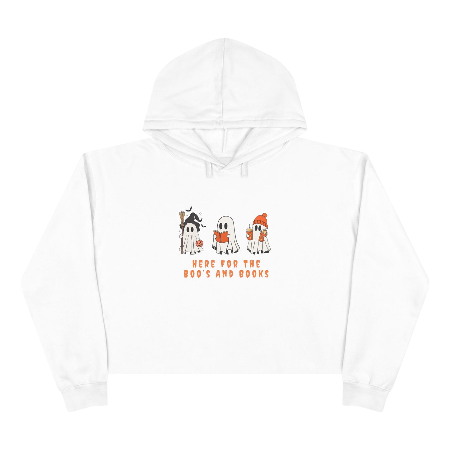 Boos and Books Crop Hoodie