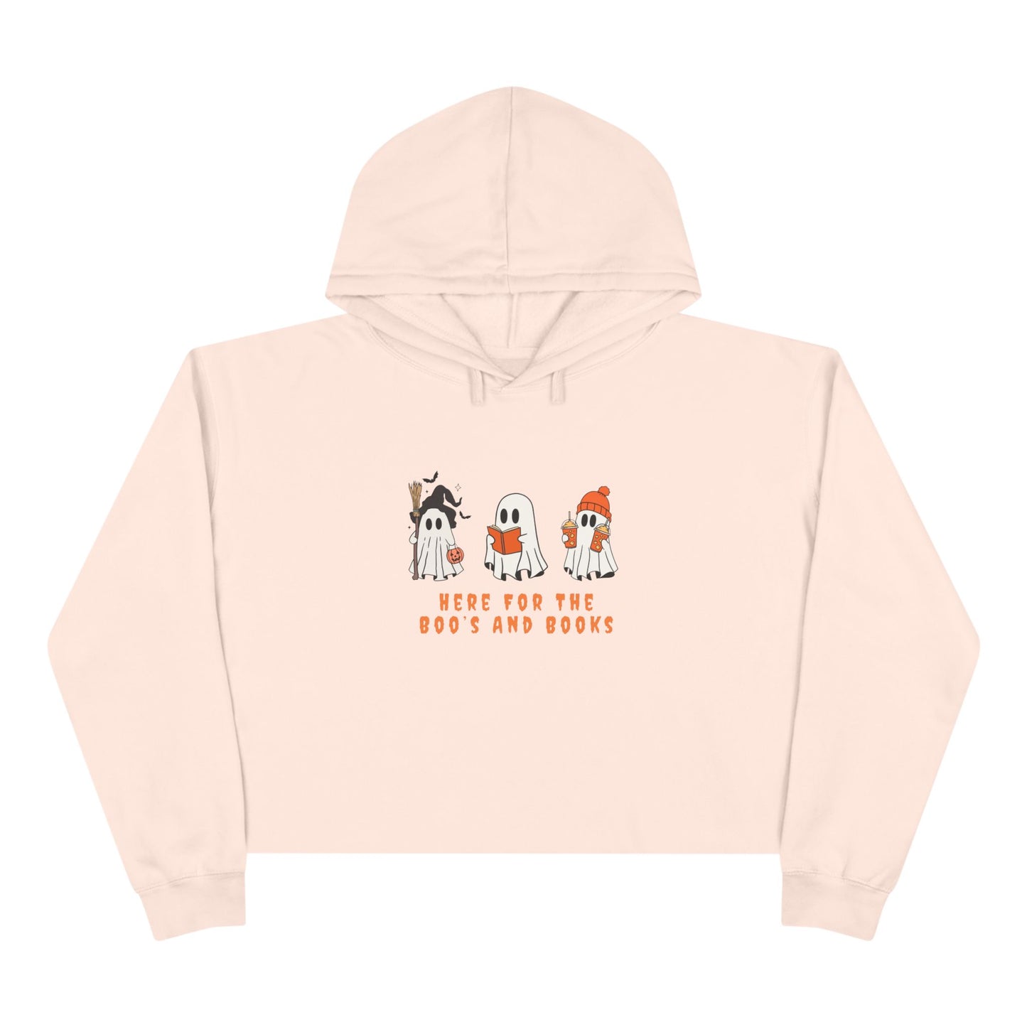 Boos and Books Crop Hoodie