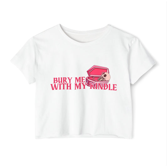 Bury Me With My Kindle Crop Top