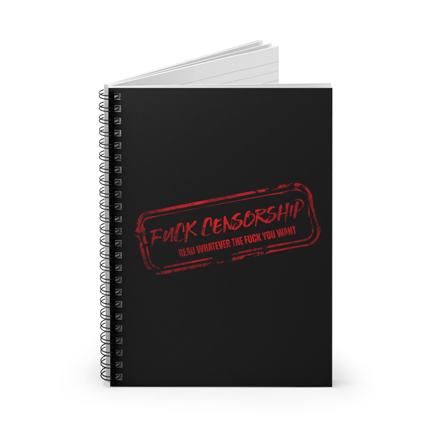 Fuck Censorship Spiral Notebook - Ruled Line