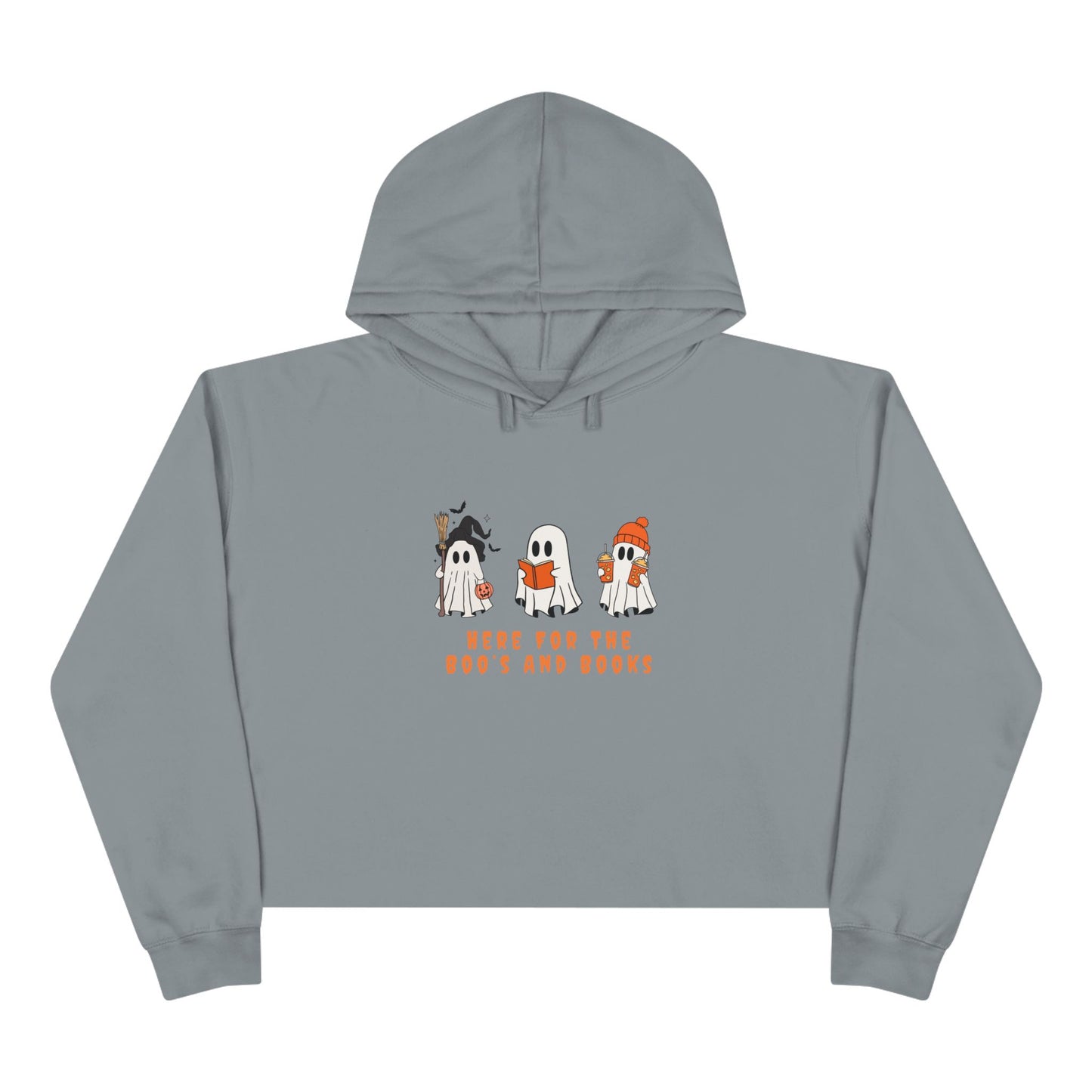 Boos and Books Crop Hoodie