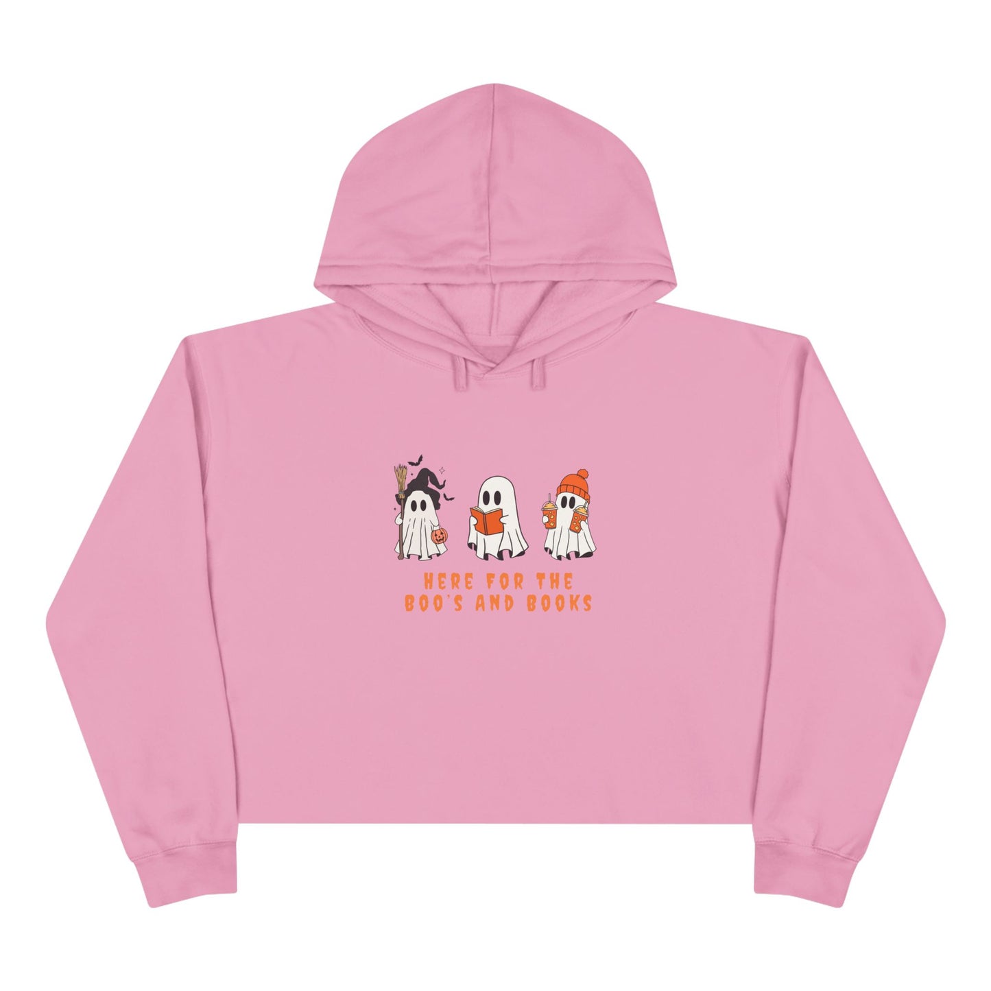 Boos and Books Crop Hoodie