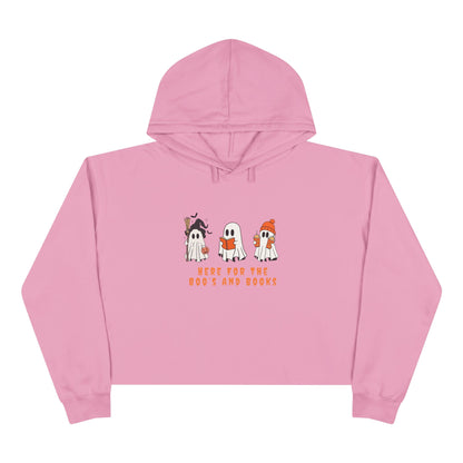 Boos and Books Crop Hoodie