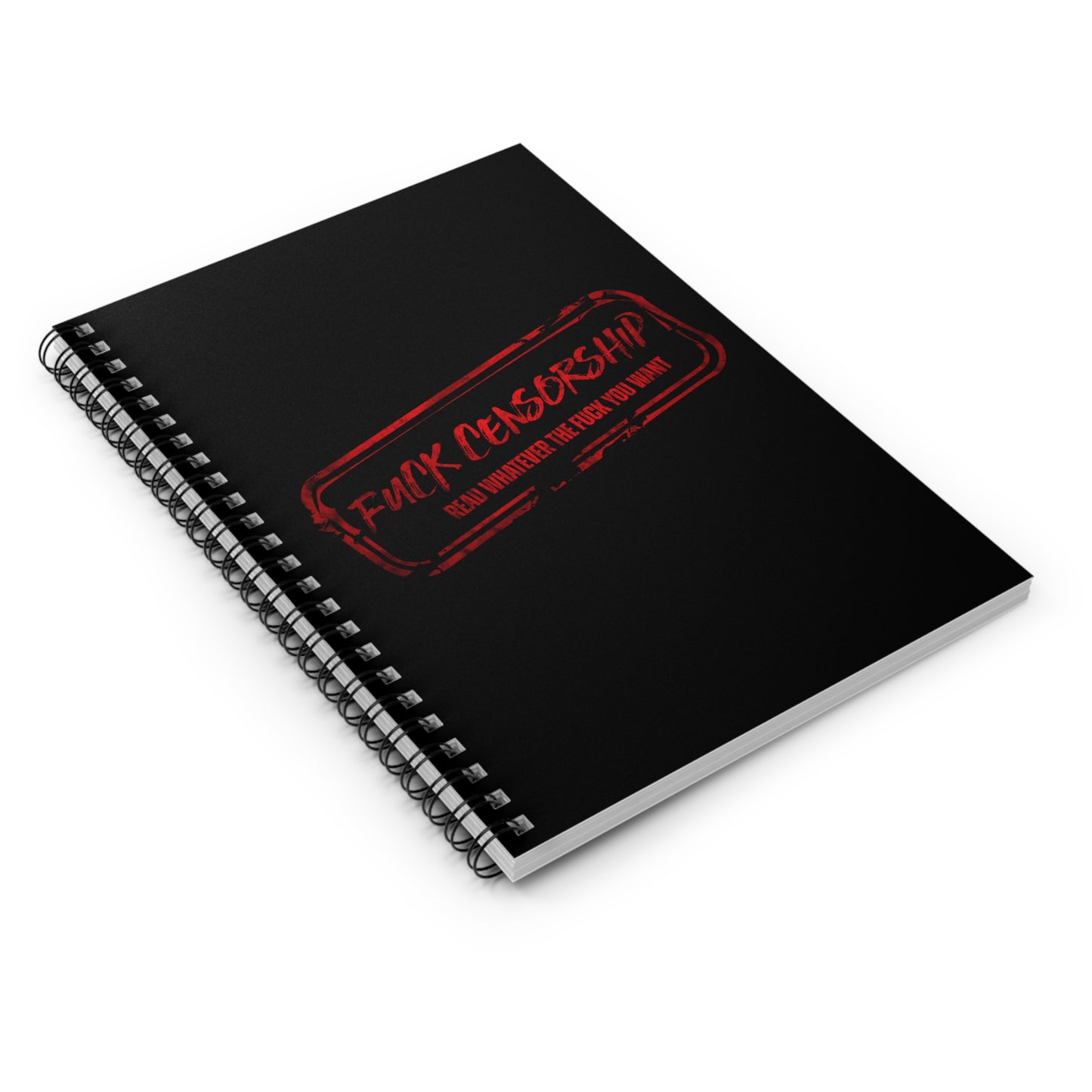 Fuck Censorship Spiral Notebook - Ruled Line