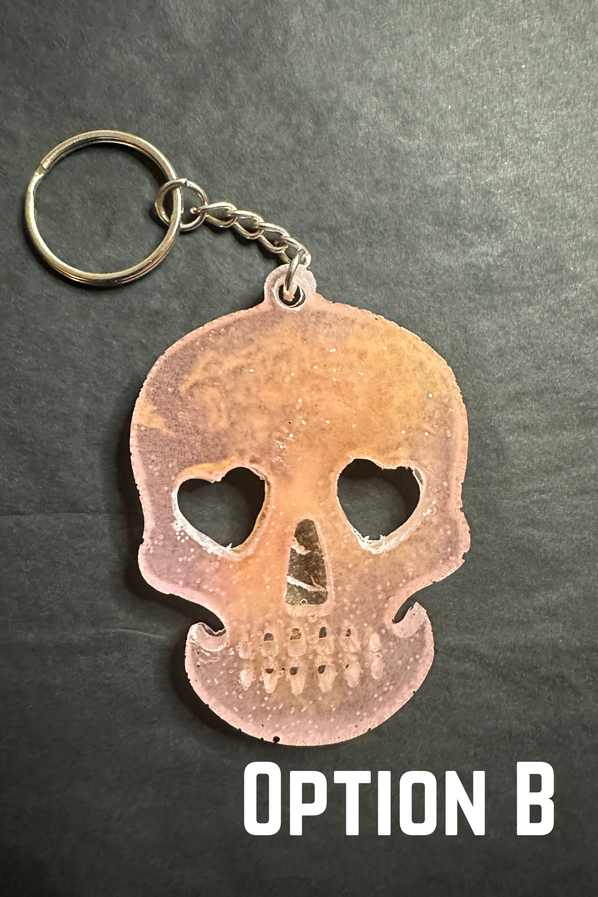 Skull Resin Keychain