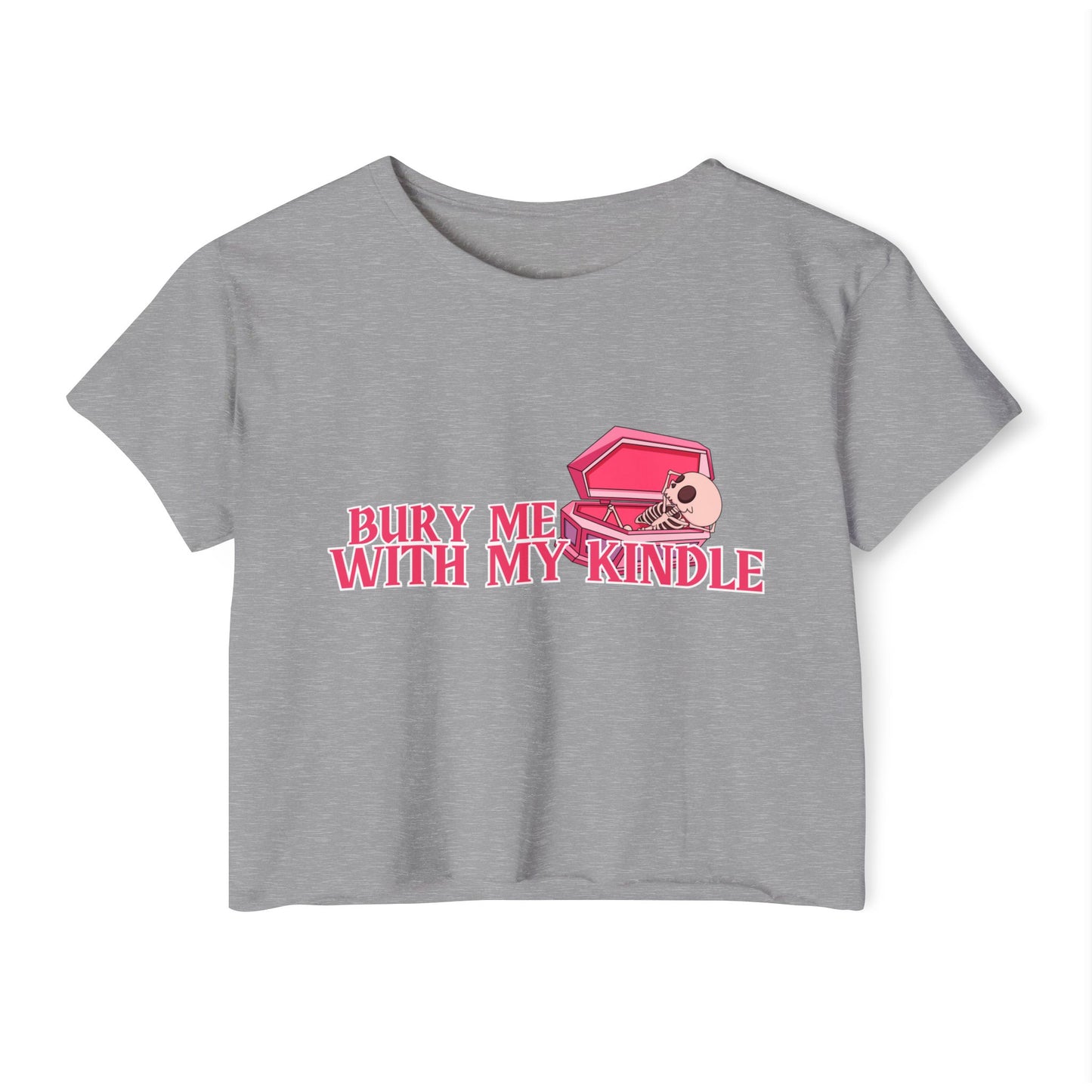 Bury Me With My Kindle Crop Top