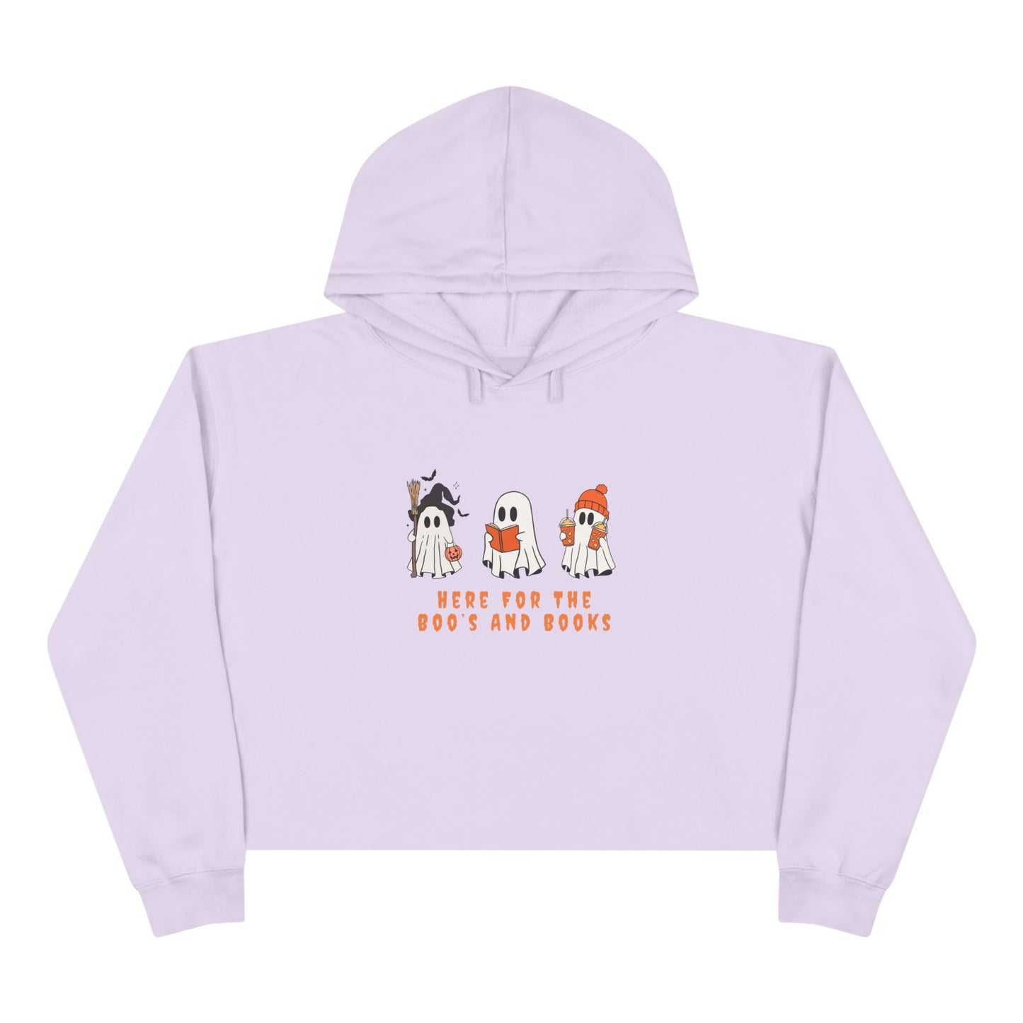 Boos and Books Crop Hoodie