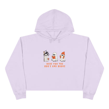 Boos and Books Crop Hoodie
