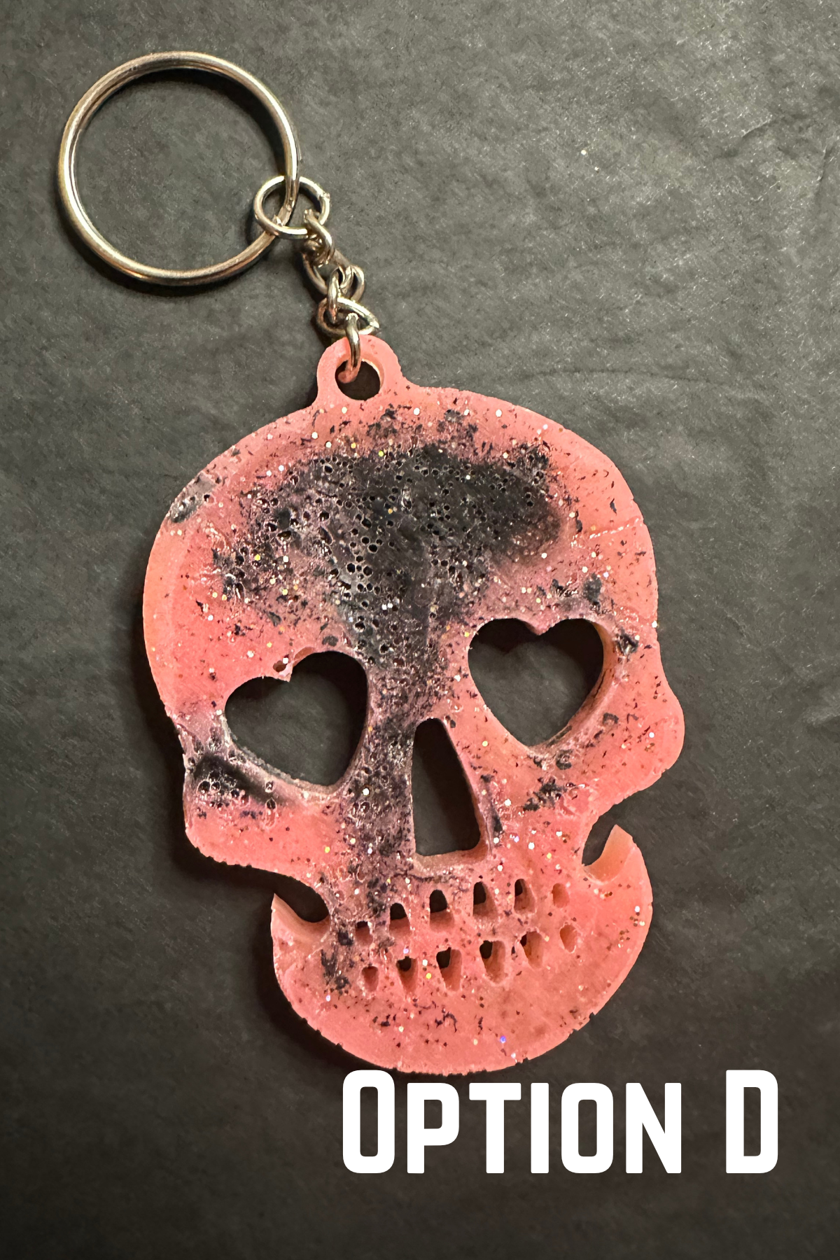 Skull Resin Keychain