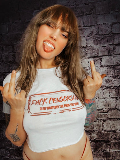 Fuck Censorship Crop Top