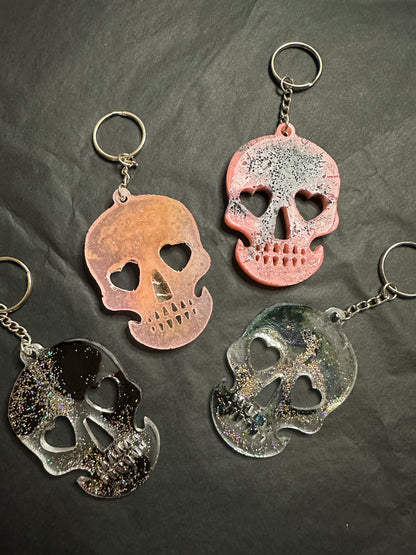 Skull Resin Keychain