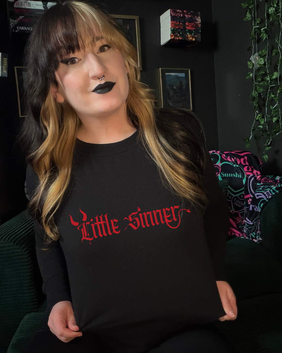 Little Sinner Crewneck Sweatshirt (Satan's Priest)